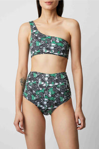 Bas de maillot Vito à motif coquillages - Vert Prairie