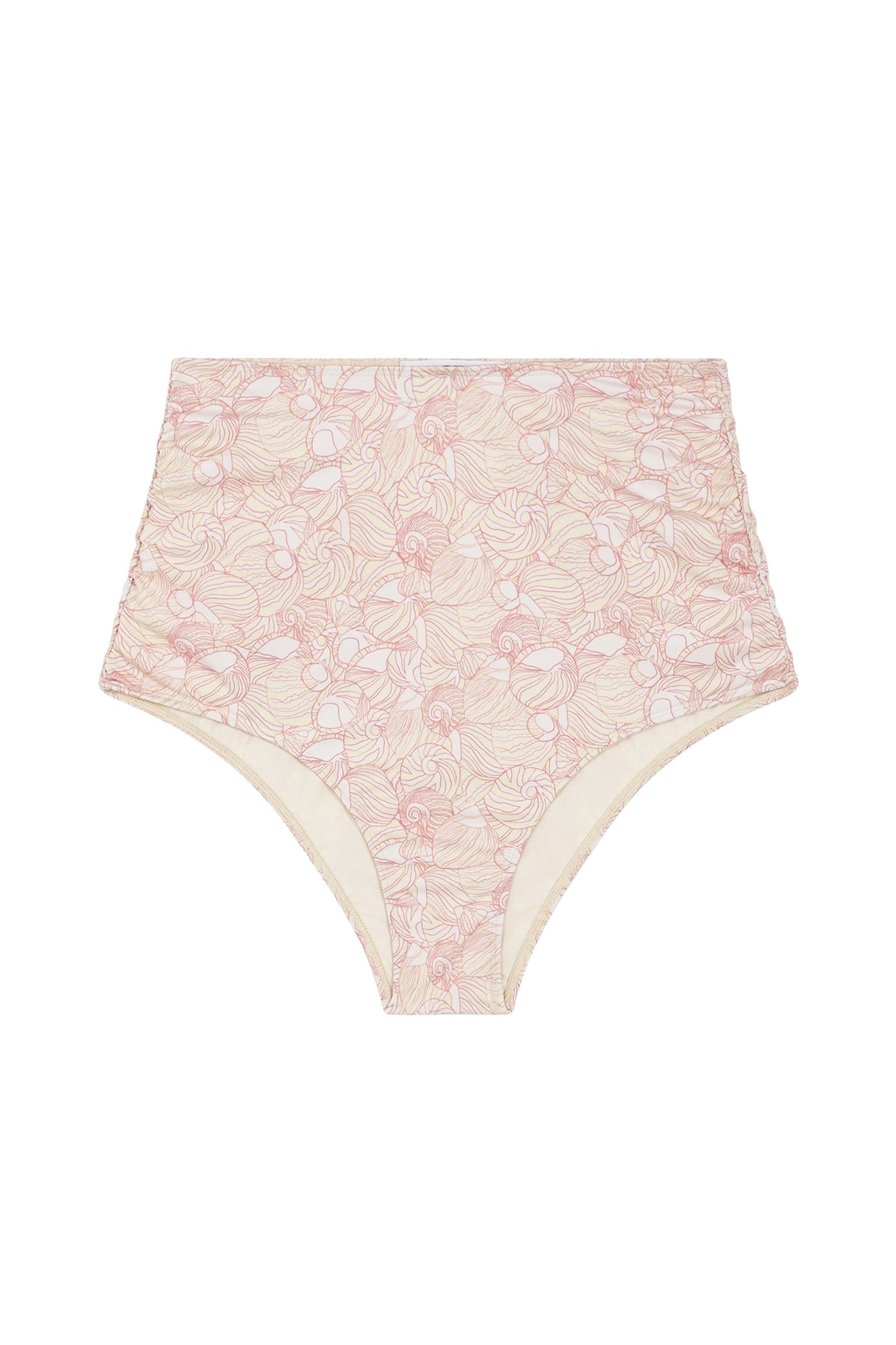 Bas de maillot Vito à motif coquillages - Soft Pink