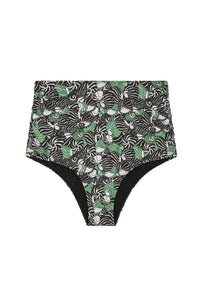Bas de maillot Vito à motif coquillages - Vert Prairie