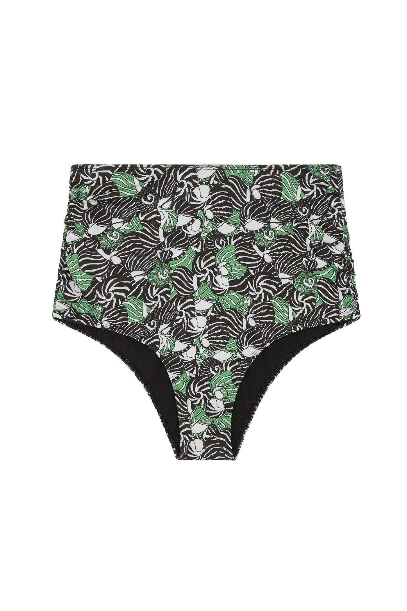 Bas de maillot Vito à motif coquillages - Vert Prairie