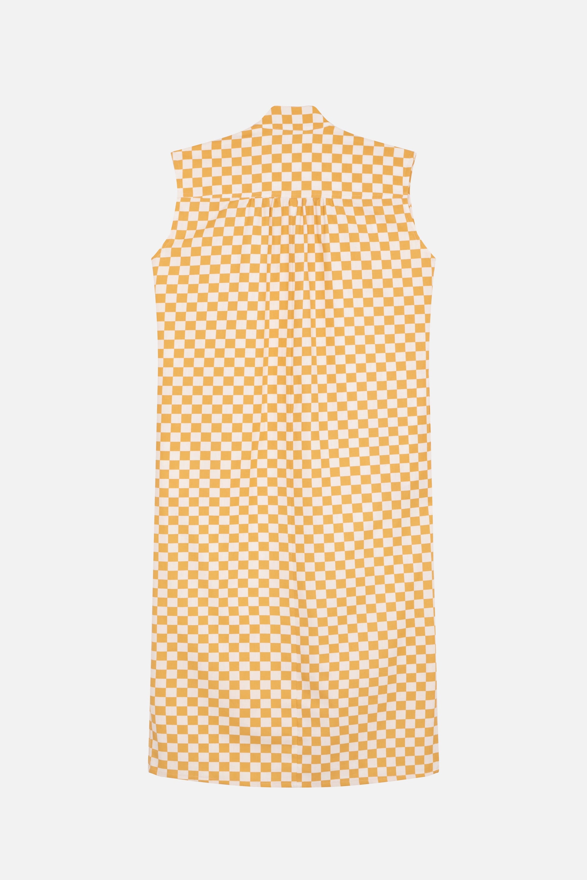 Dreamer chequered midi dress - Gold