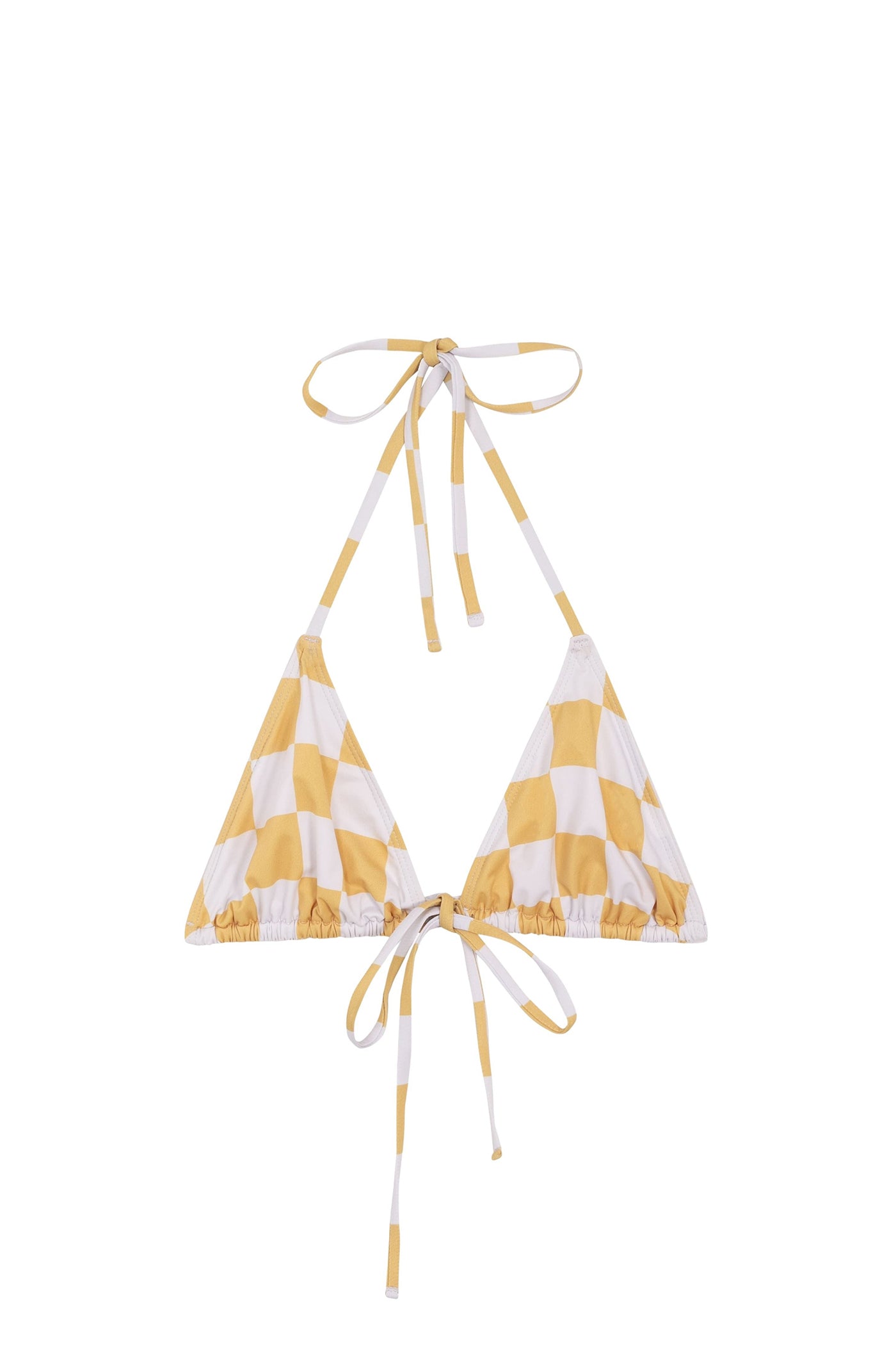 Elvis chequered jersey top - Gold