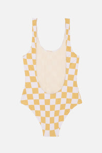Maillot de bain Pamela à damier - Gold