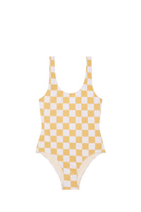 Maillot de bain Pamela à damier - Gold