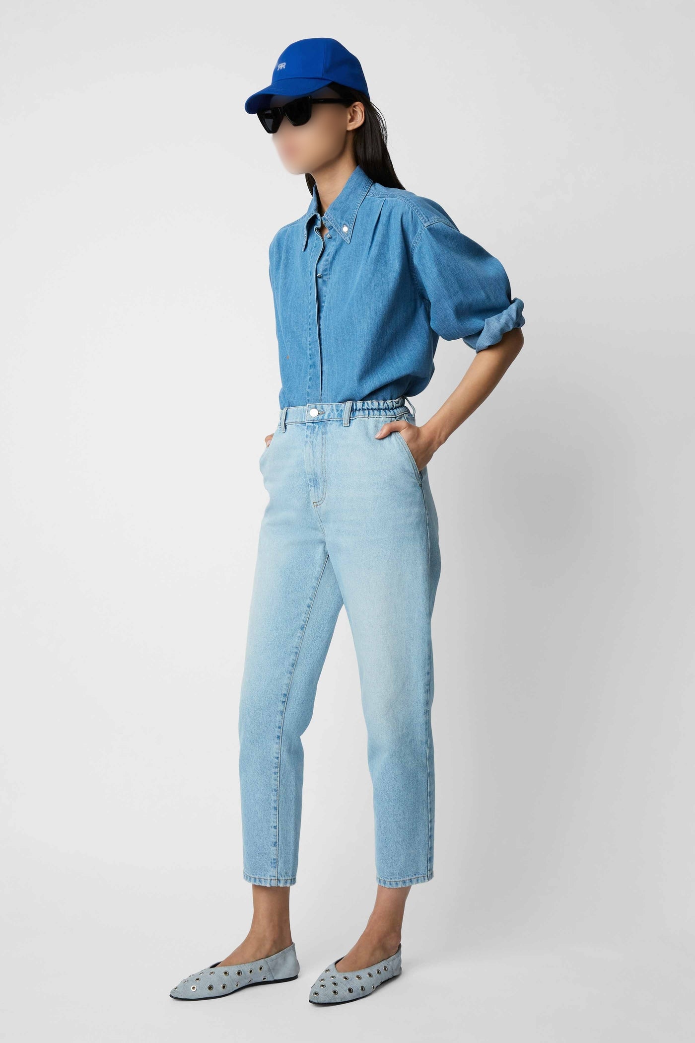 Bloom high-waisted jeans - Ciel Washed