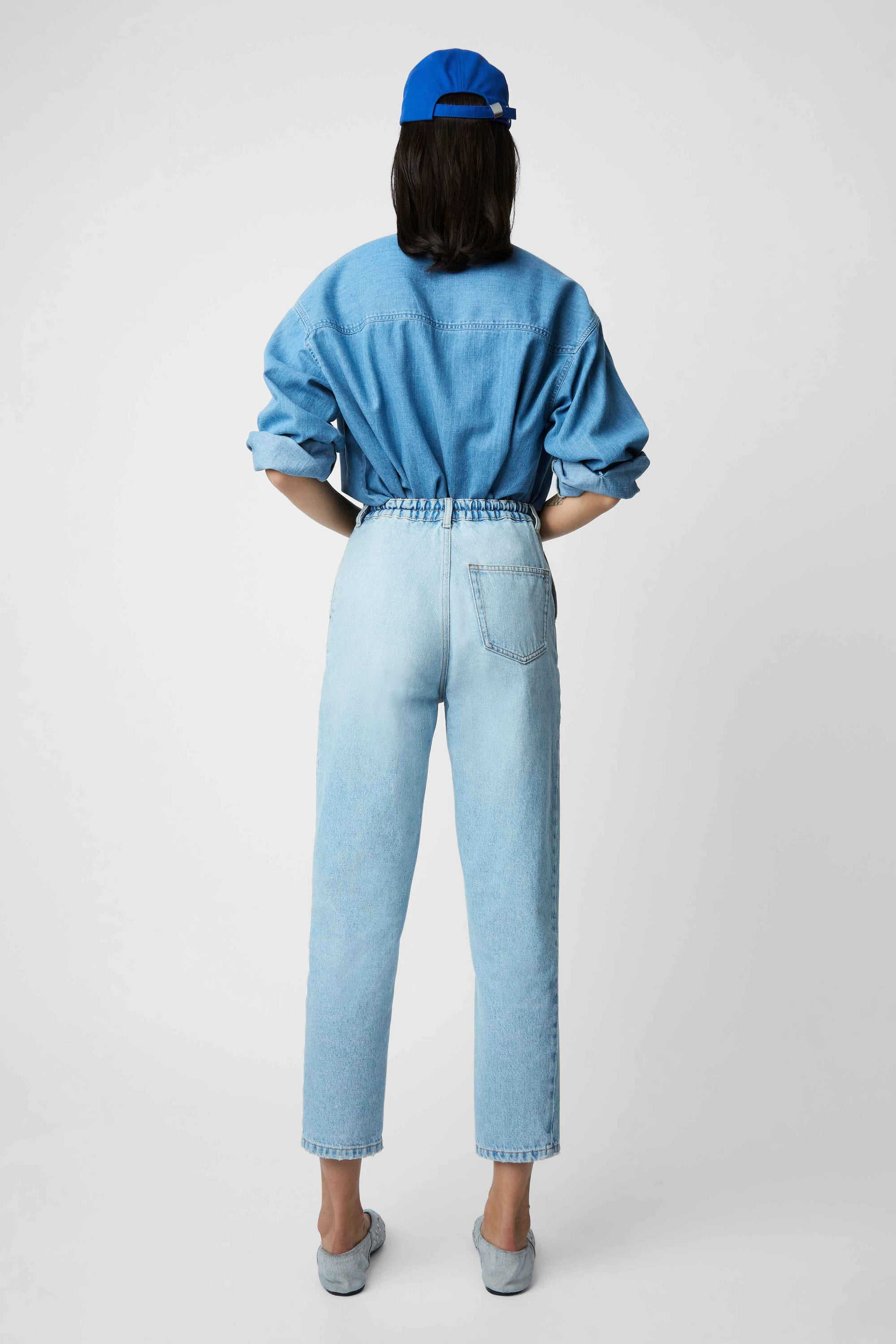 Bloom high-waisted jeans - Ciel Washed