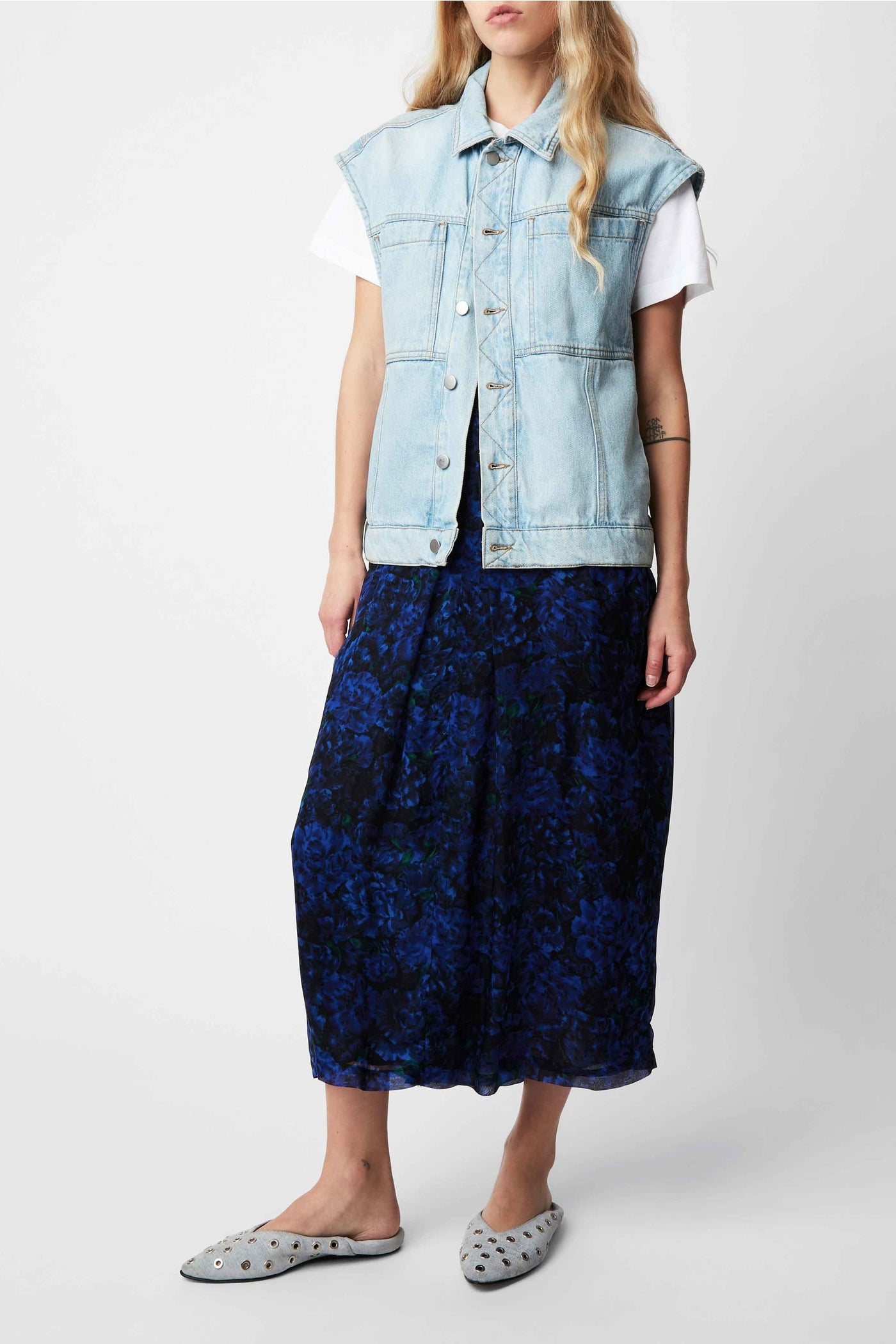 Veste Christie en denim - Ciel Washed