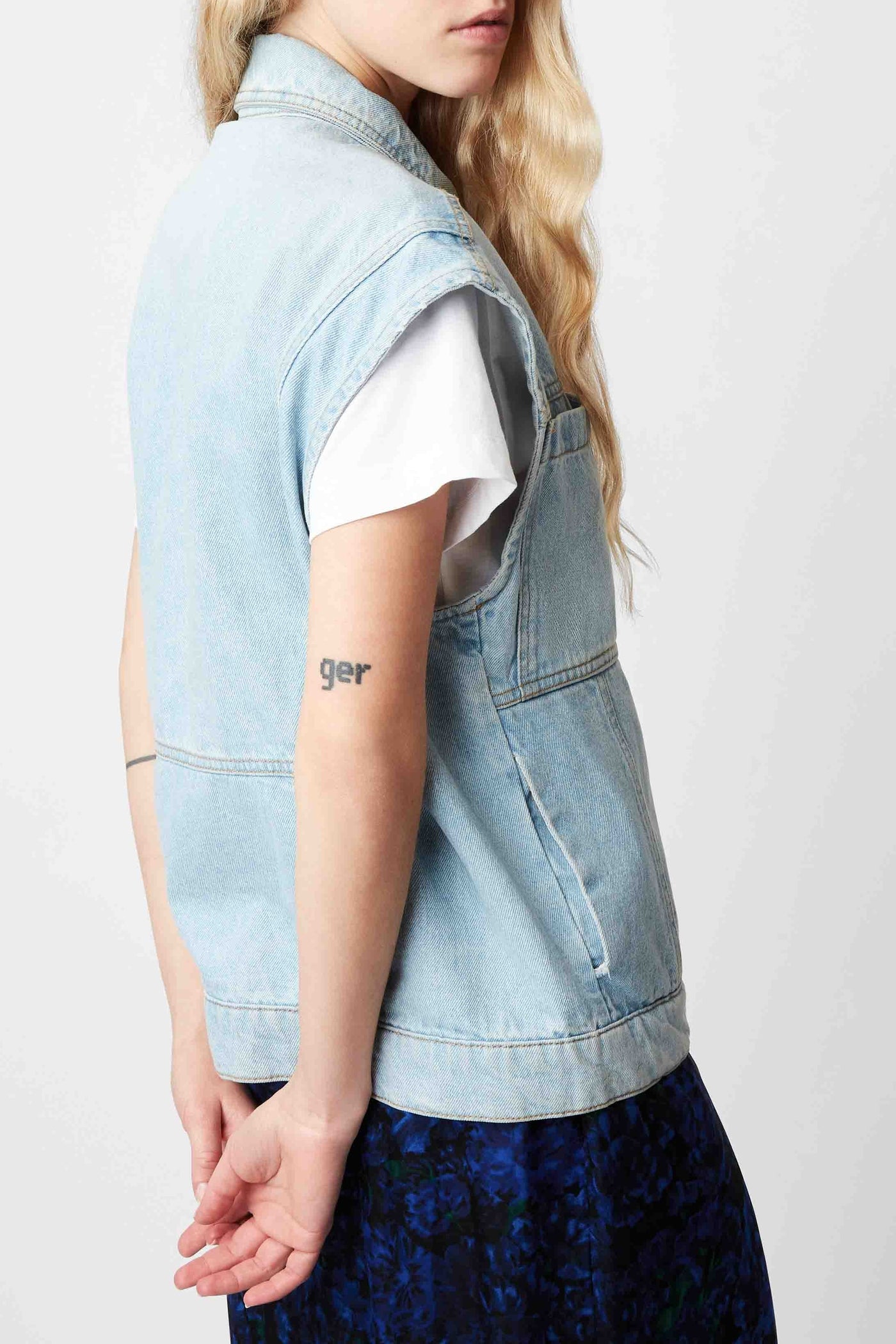 Veste Christie en denim - Ciel Washed