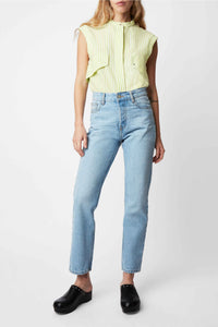 Jean Glory taille haute - Ciel Washed