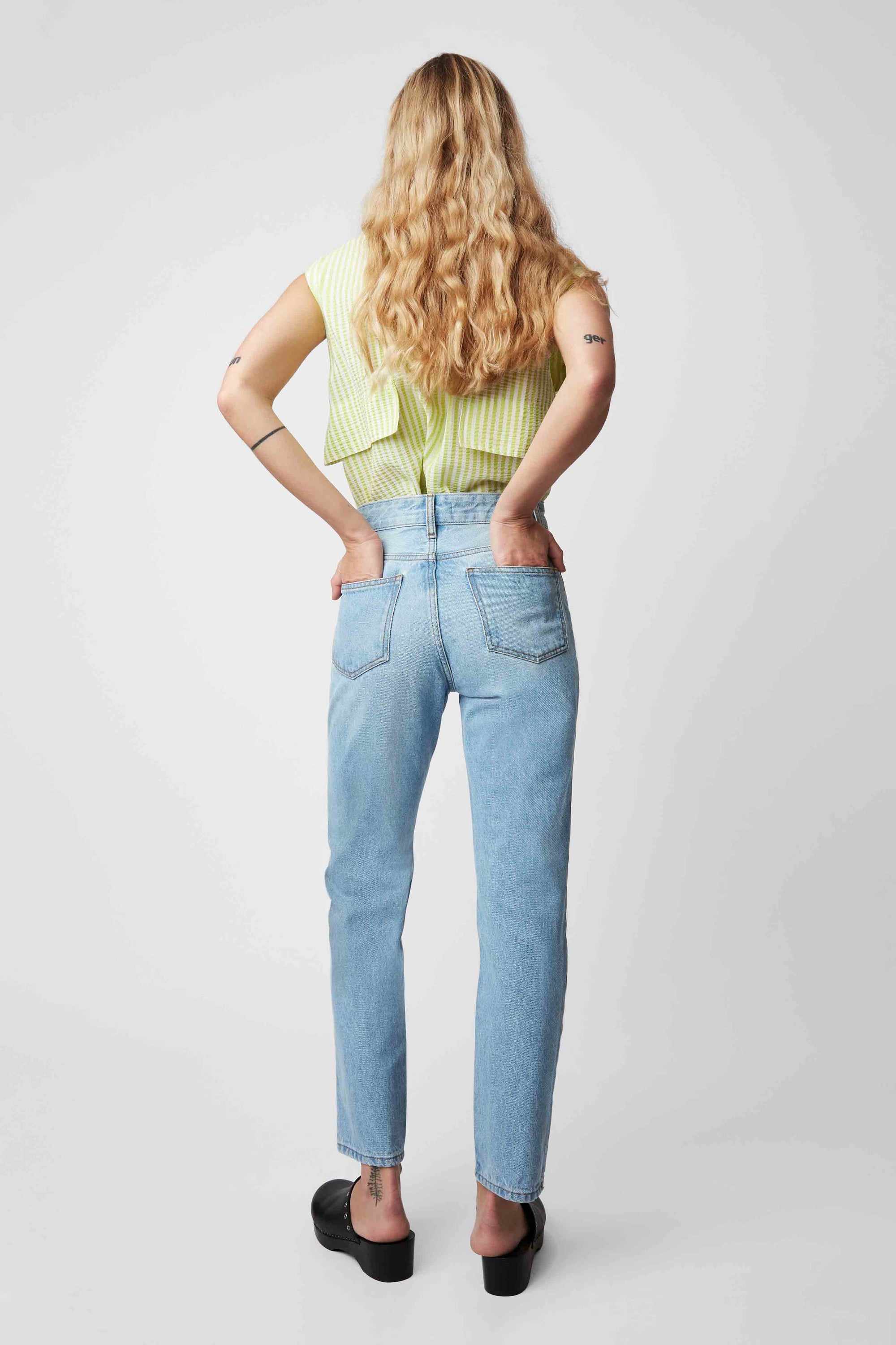 Jean Glory taille haute - Ciel Washed