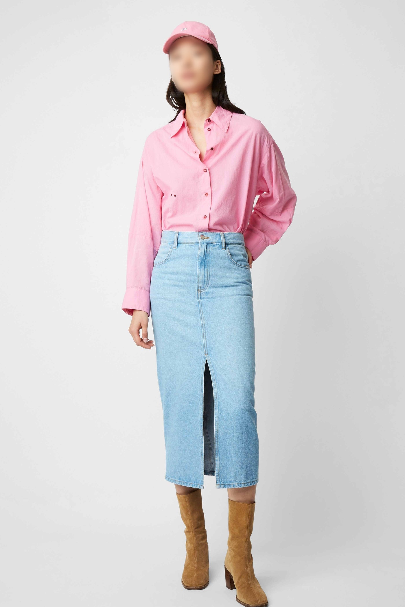 Jupe Mona en denim - Ciel Washed