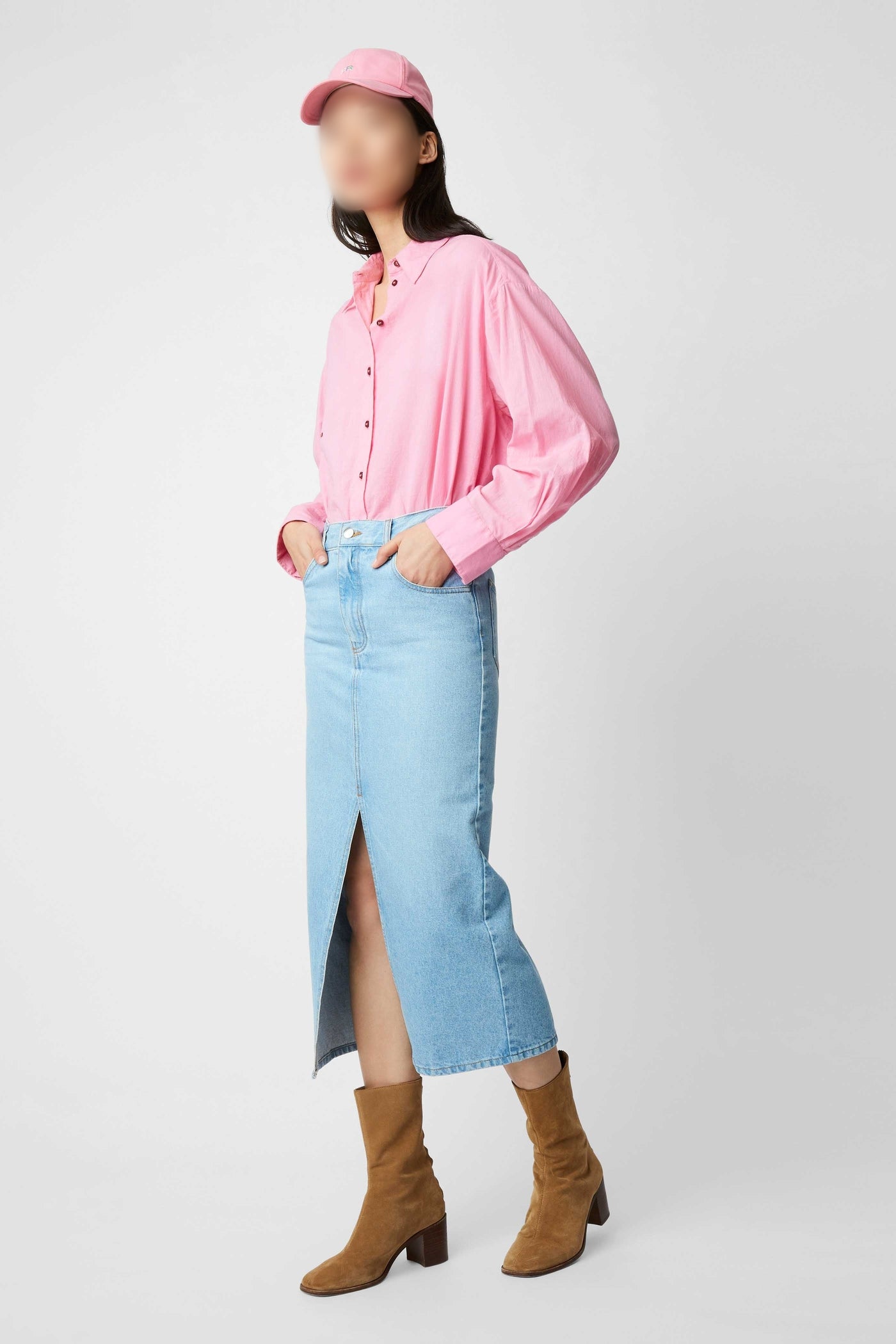 Jupe Mona en denim - Ciel Washed