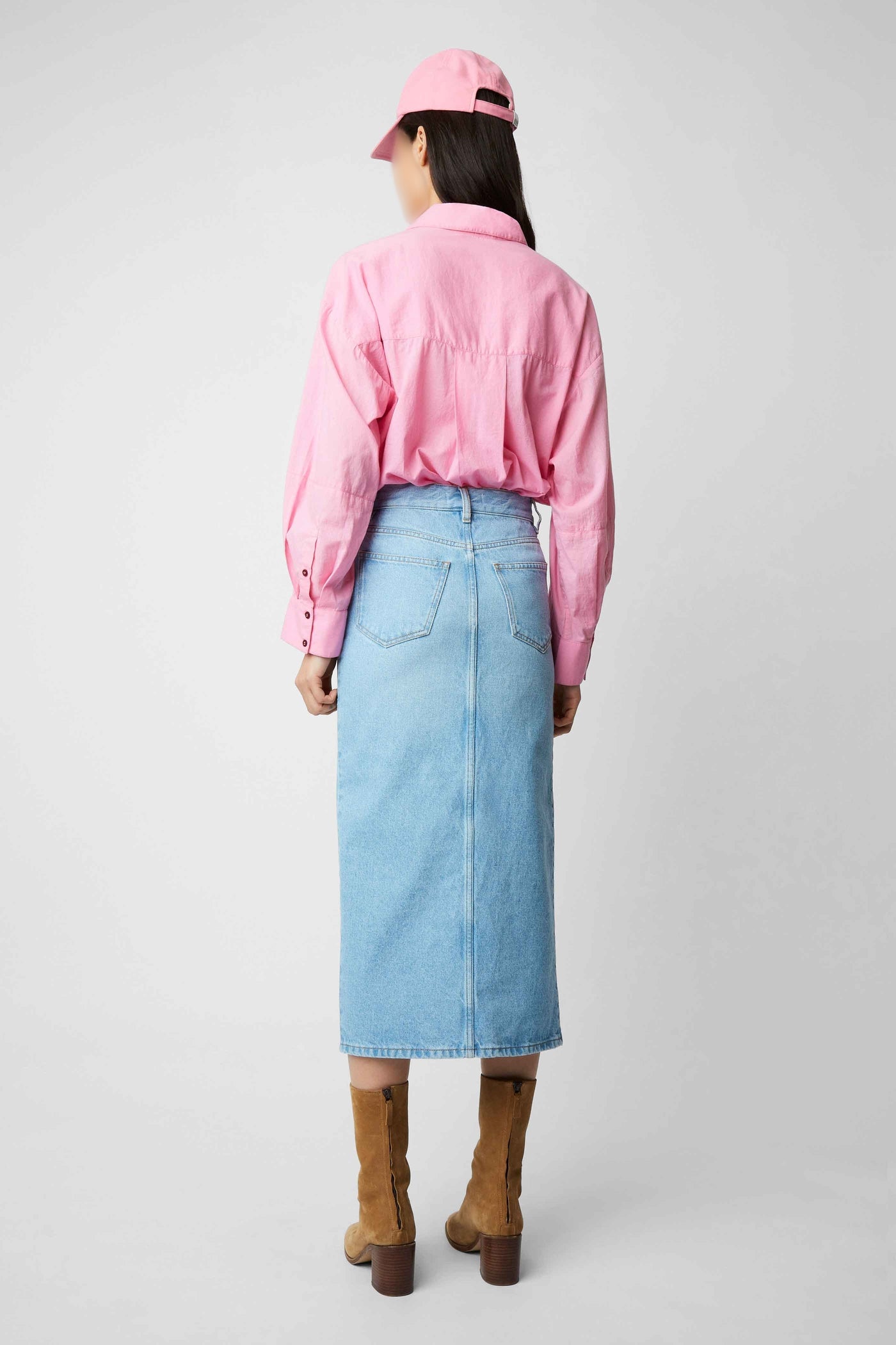Jupe Mona en denim - Ciel Washed