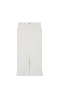 Jupe Mona en denim - Blanc