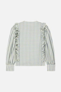 Blouse Dustin à carreaux - Ciel
