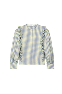 Blouse Dustin à carreaux - Ciel