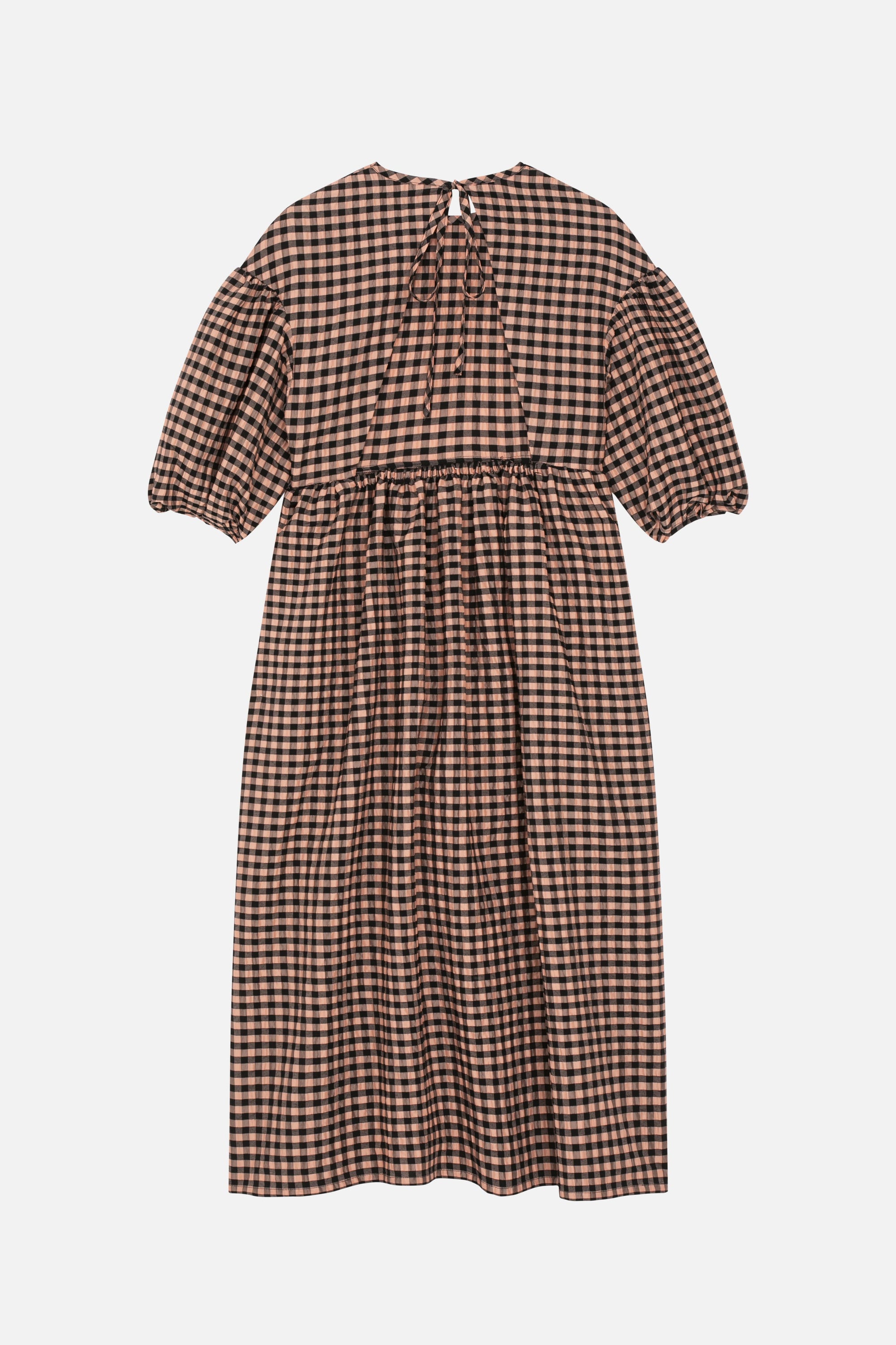 Robe longue Tams à carreaux - Poudre