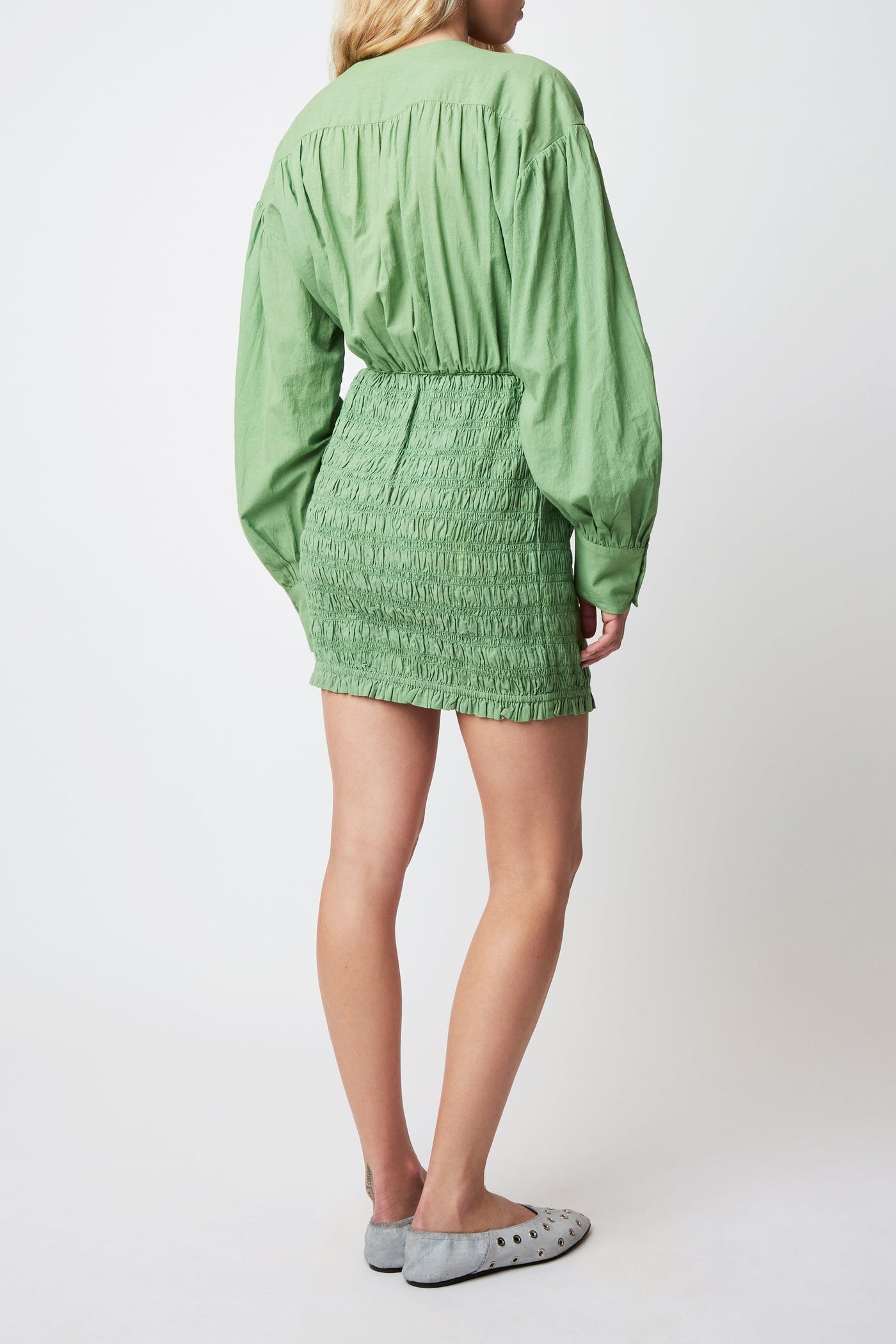Robe courte Jamie Emiliano - Vert Prairie