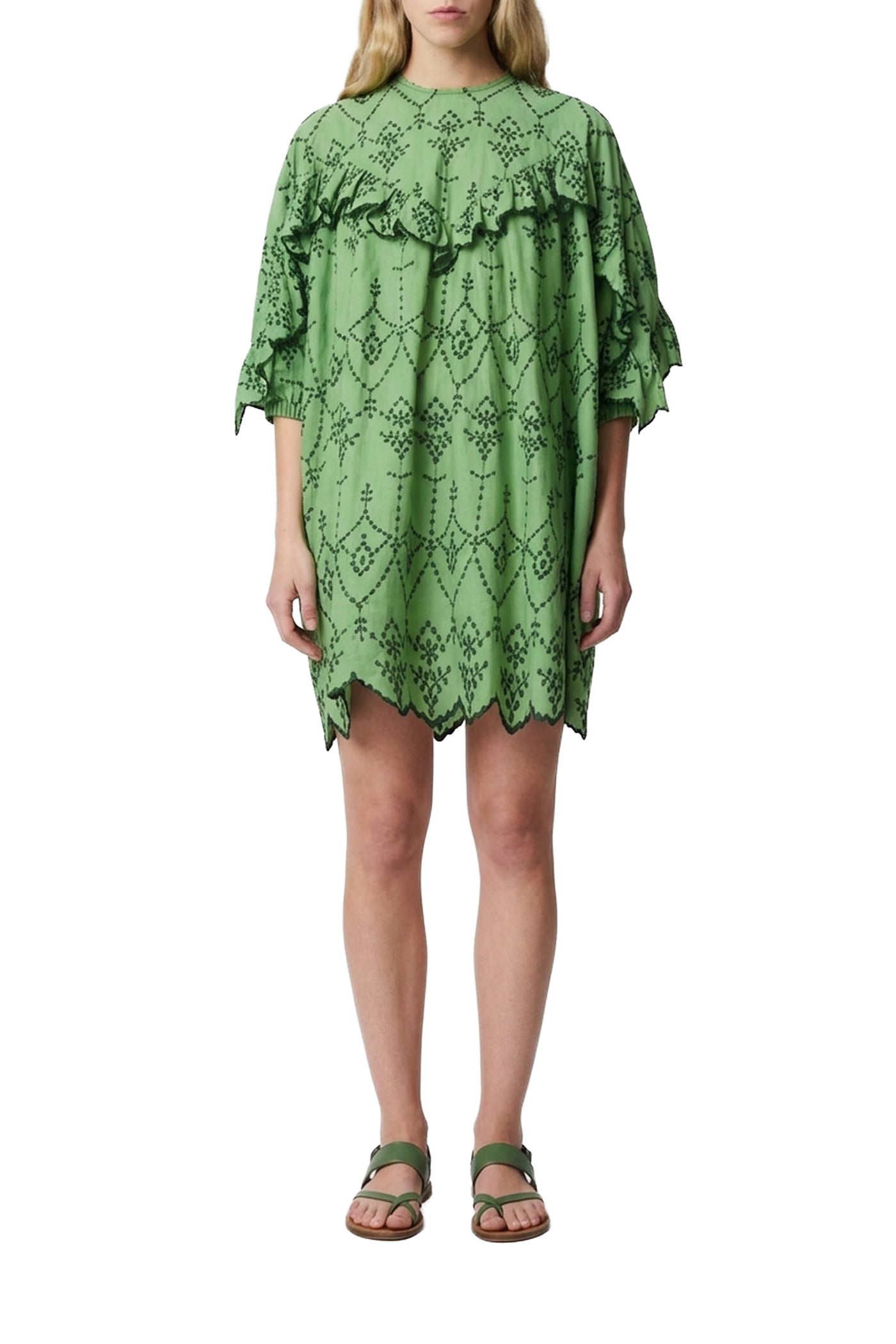 Groovy Felicita short dress - Prairie green
