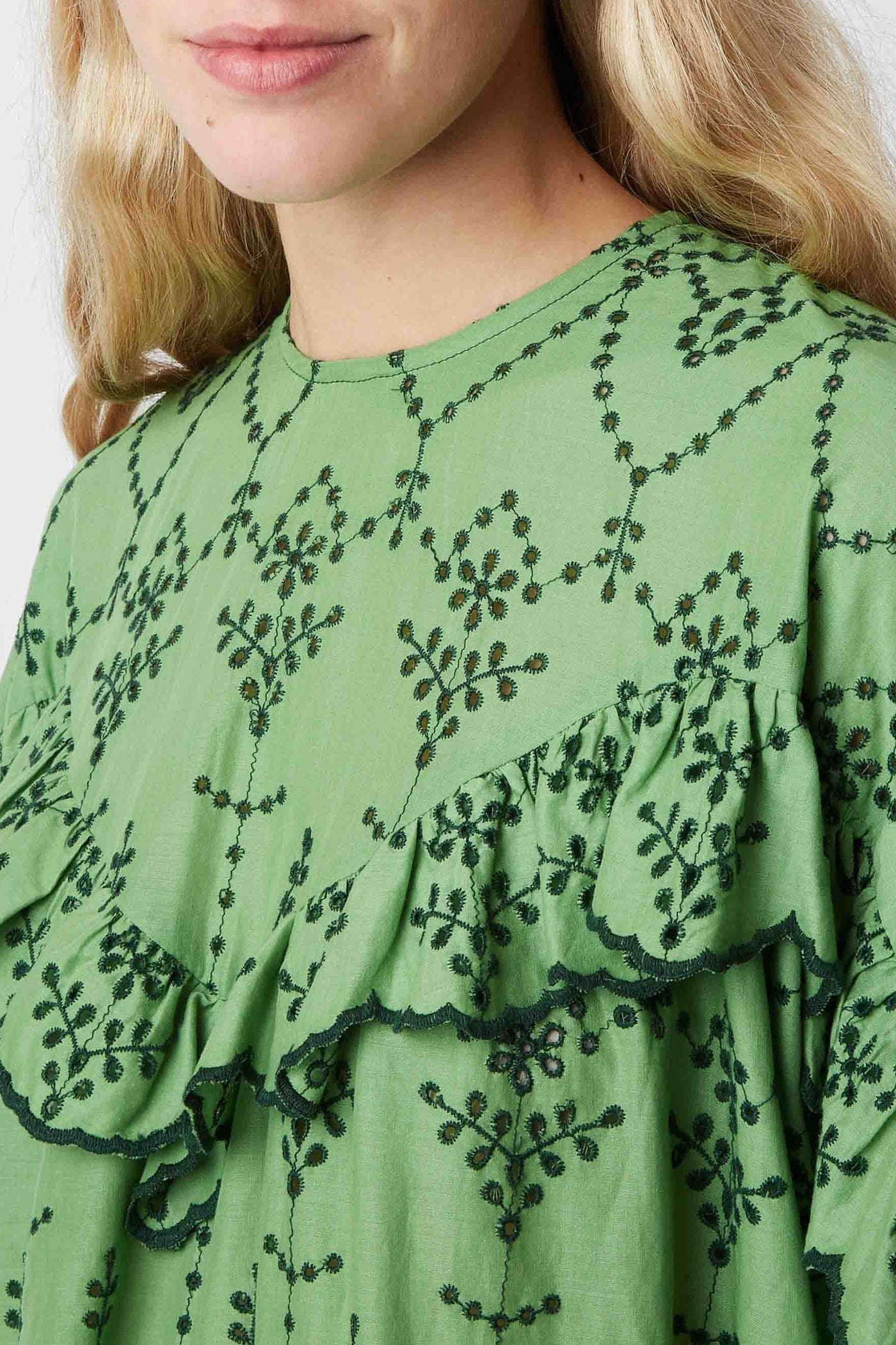Groovy Felicita short dress - Prairie green