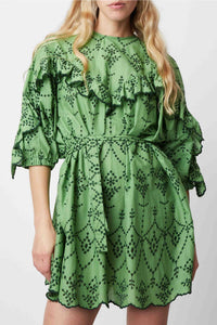 Groovy Felicita short dress - Prairie green