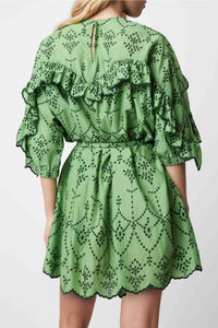 Groovy Felicita short dress - Prairie green
