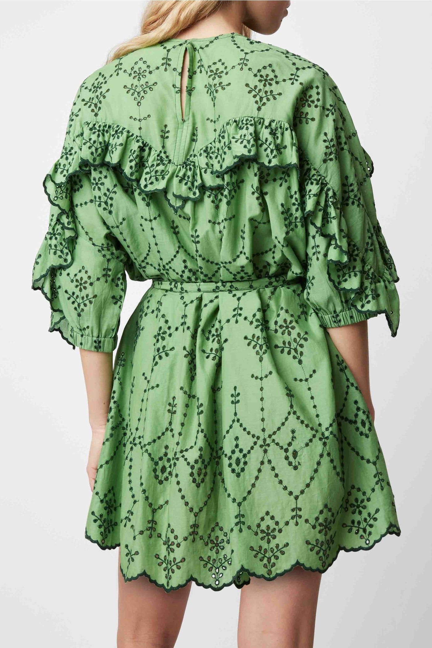 Groovy Felicita short dress - Prairie green