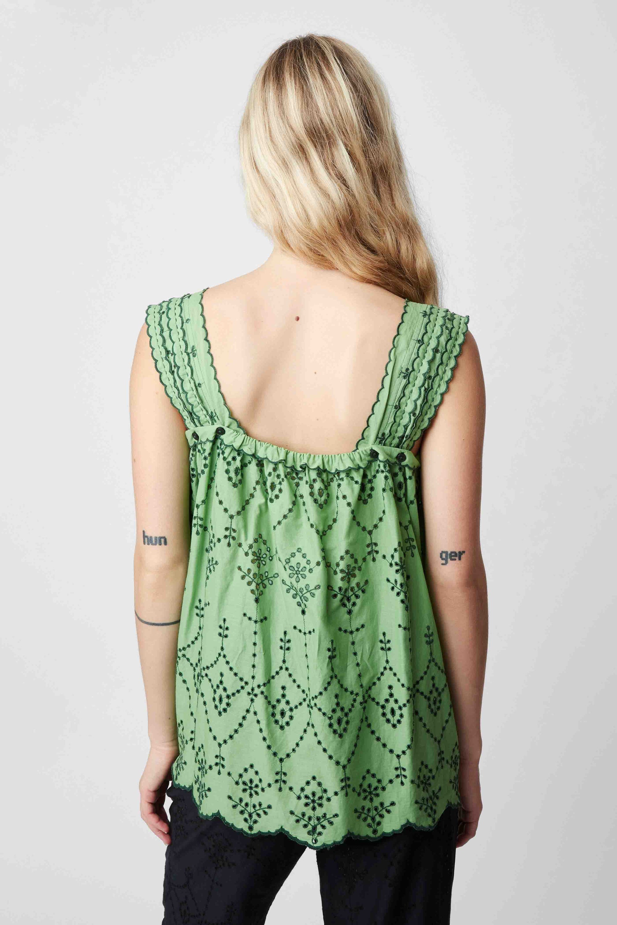 Haut Miss Felicita - Vert Prairie