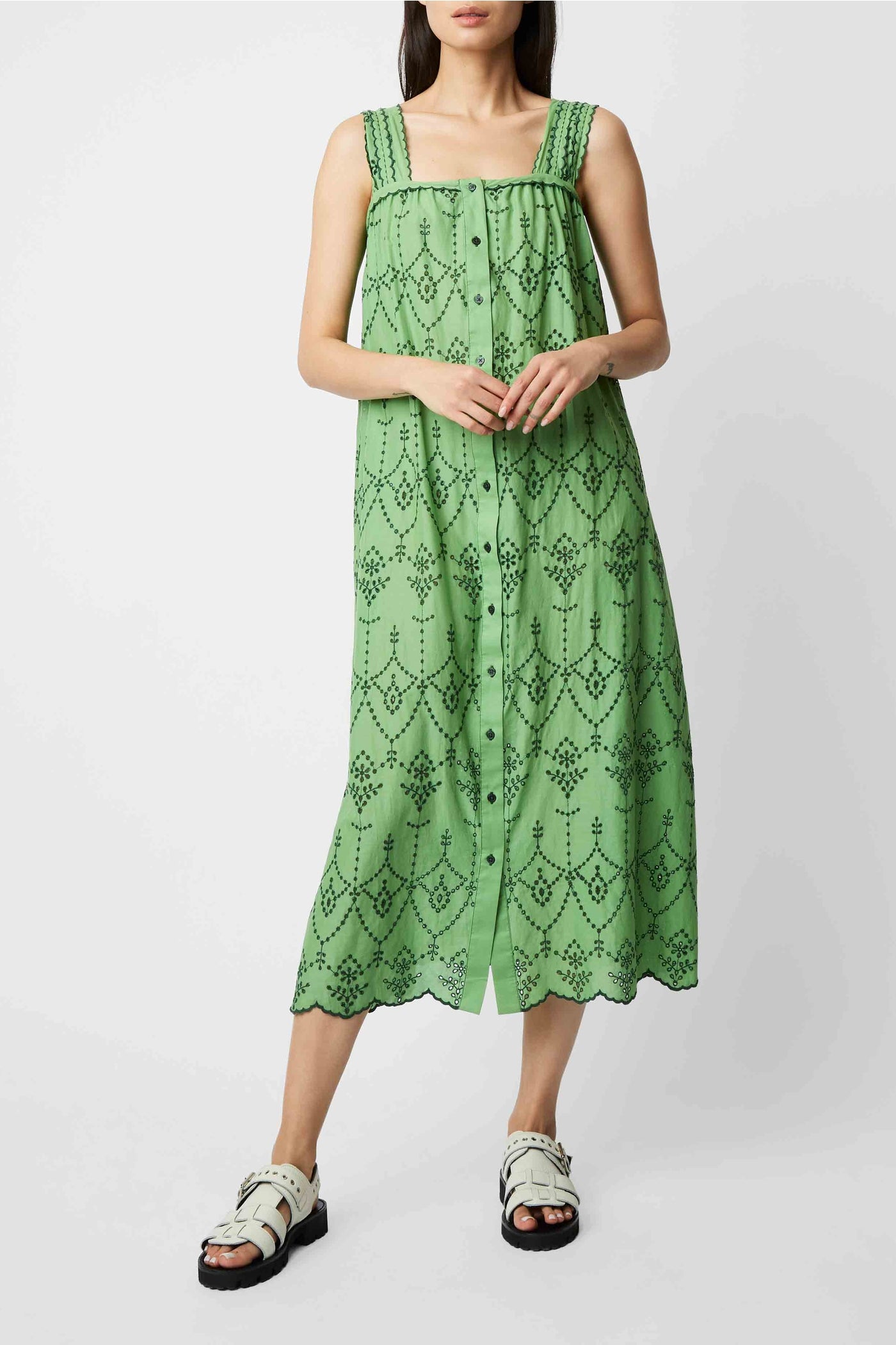 Robe longue Palma Felicita - Vert Prairie