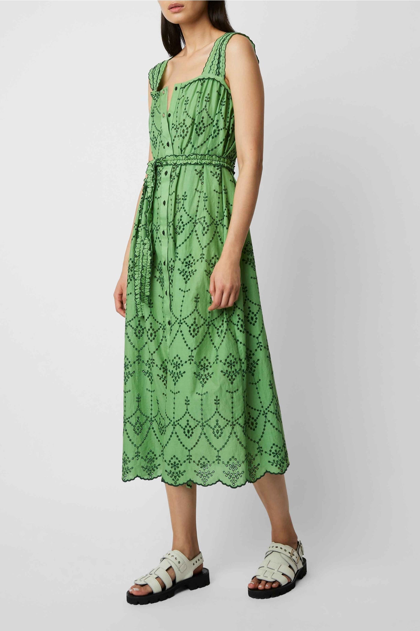 Robe longue Palma Felicita - Vert Prairie
