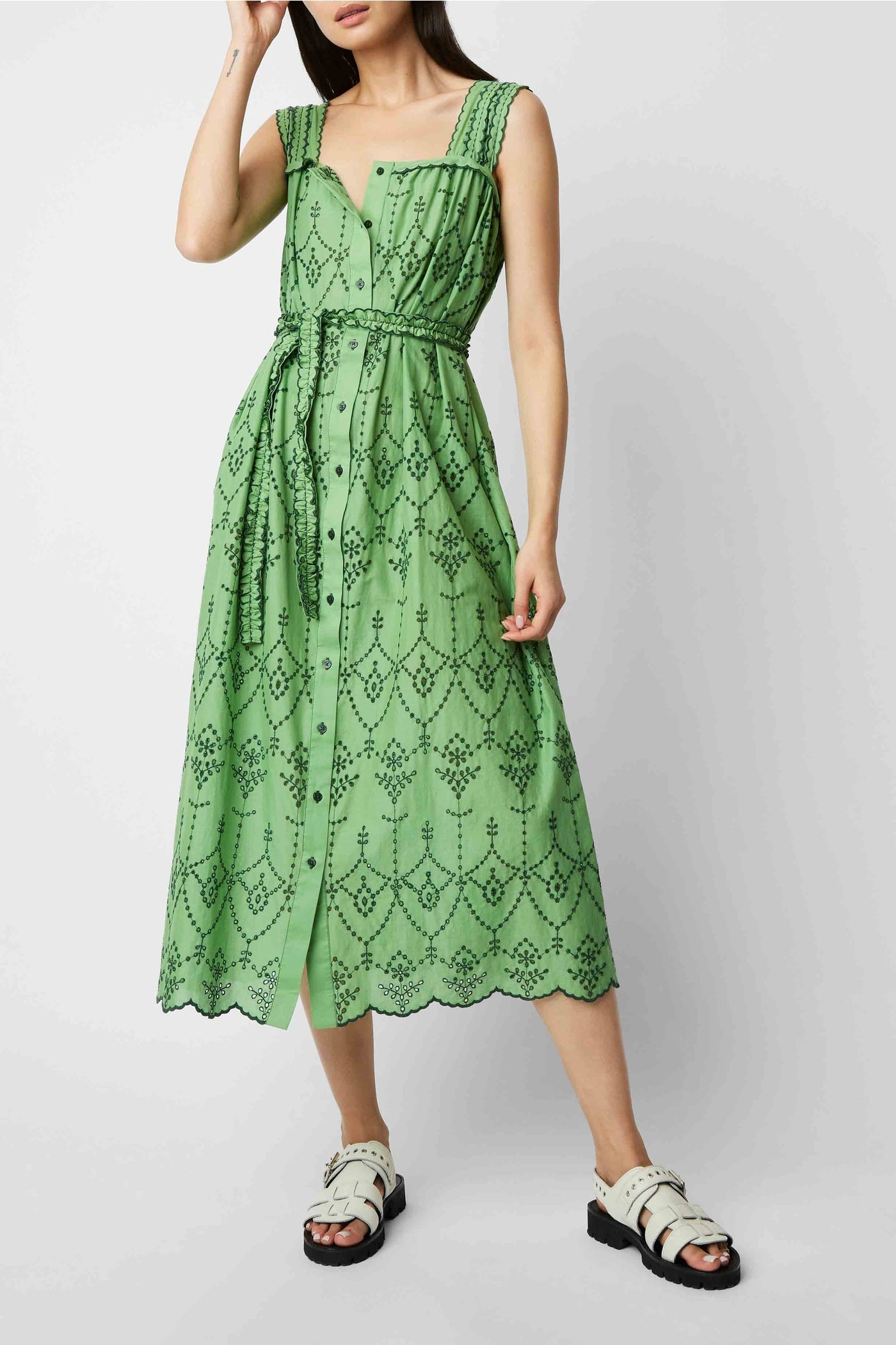 Robe longue Palma Felicita - Vert Prairie