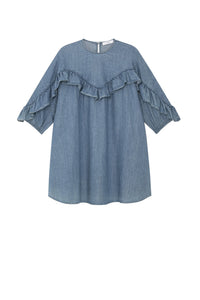 Robe courte Groovy Lucciana - Denim