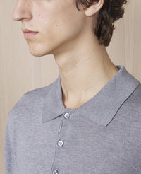 65 // Polo Brutus en coton - Mid Grey