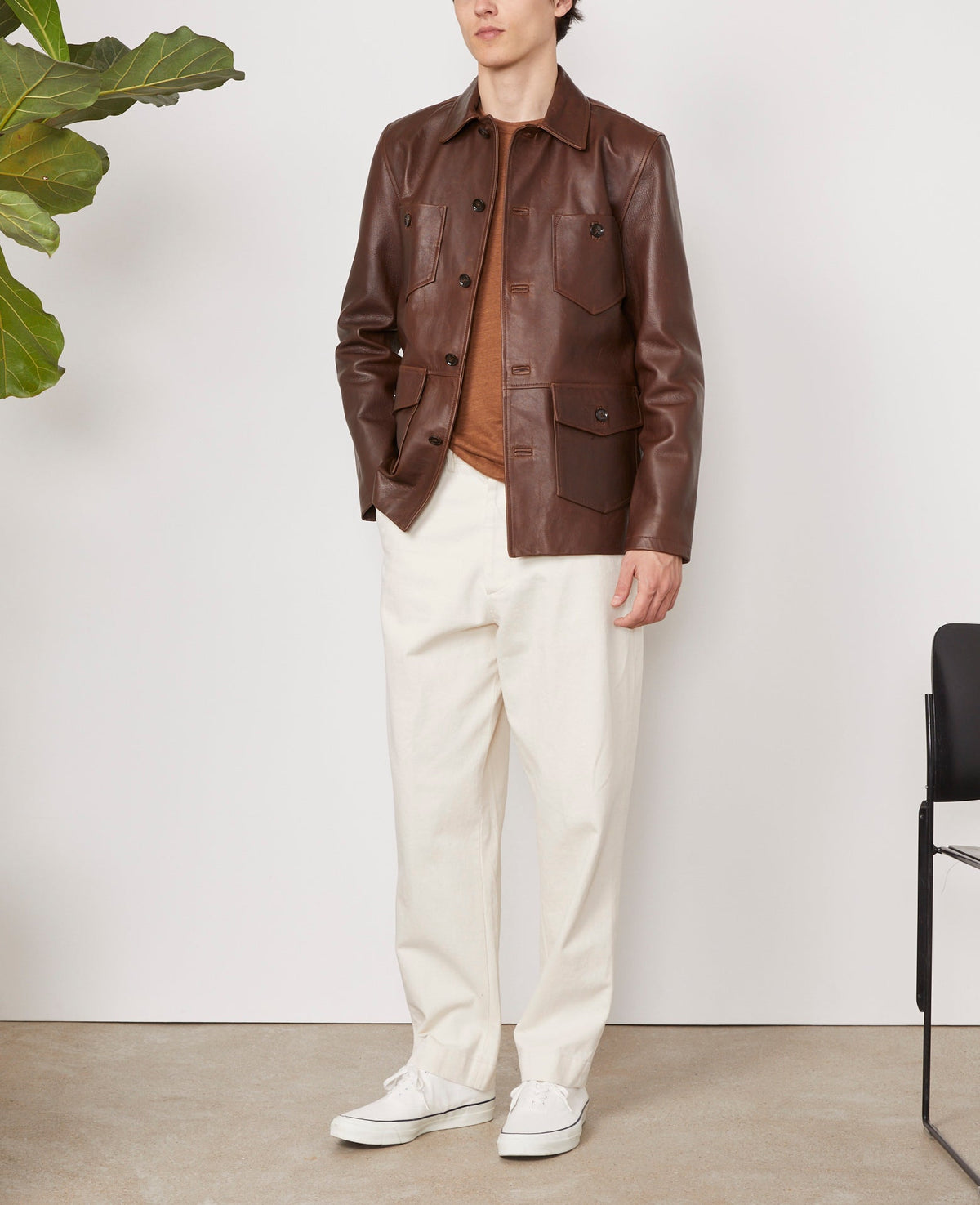 BROWN // Blouson Mason
