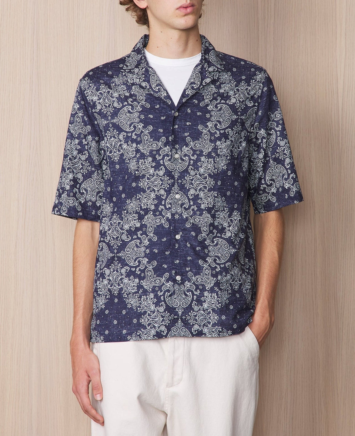 NAVY/WHITE // Chemise Eren
