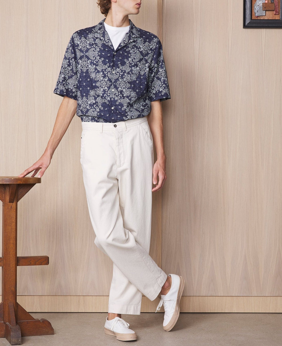 NAVY/WHITE // Chemise Eren