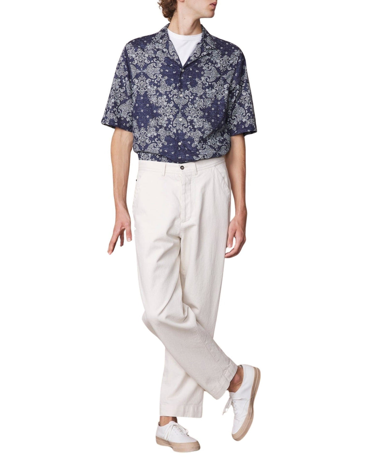 NAVY/WHITE // Chemise Eren