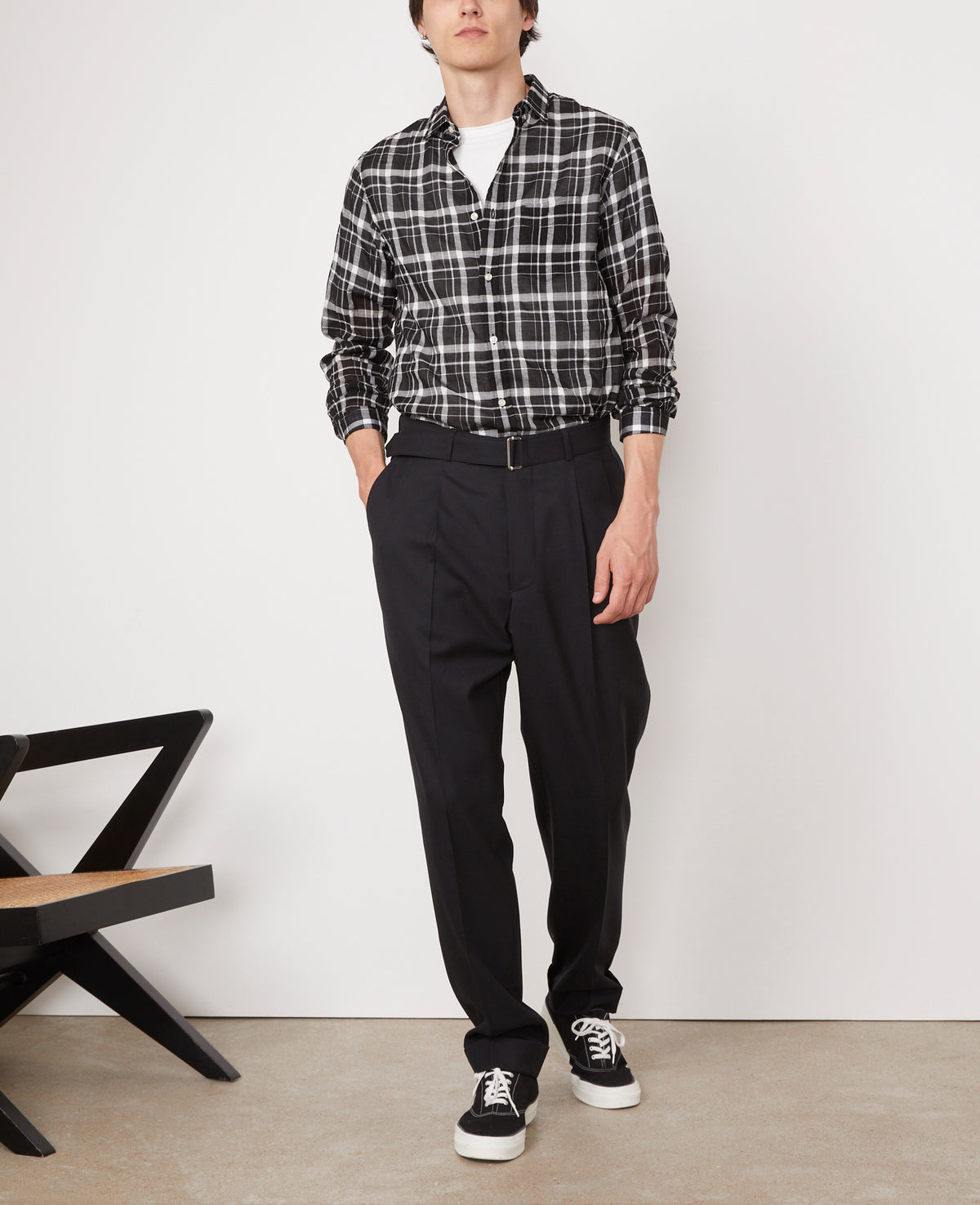 BLACK/WHITE // Chemise Lipp