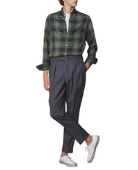 GREEN/MIDGREEN/NAVY // Chemise Arsene