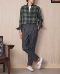 GREEN/MIDGREEN/NAVY // Chemise Arsene