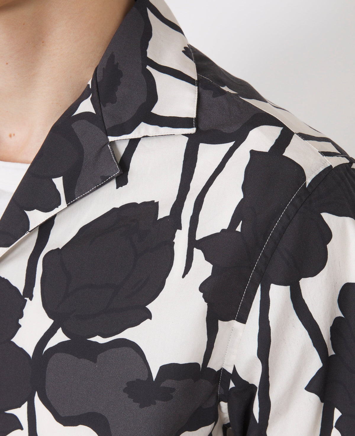 ECRU/BLACK/ASPHALT // Chemise Eren