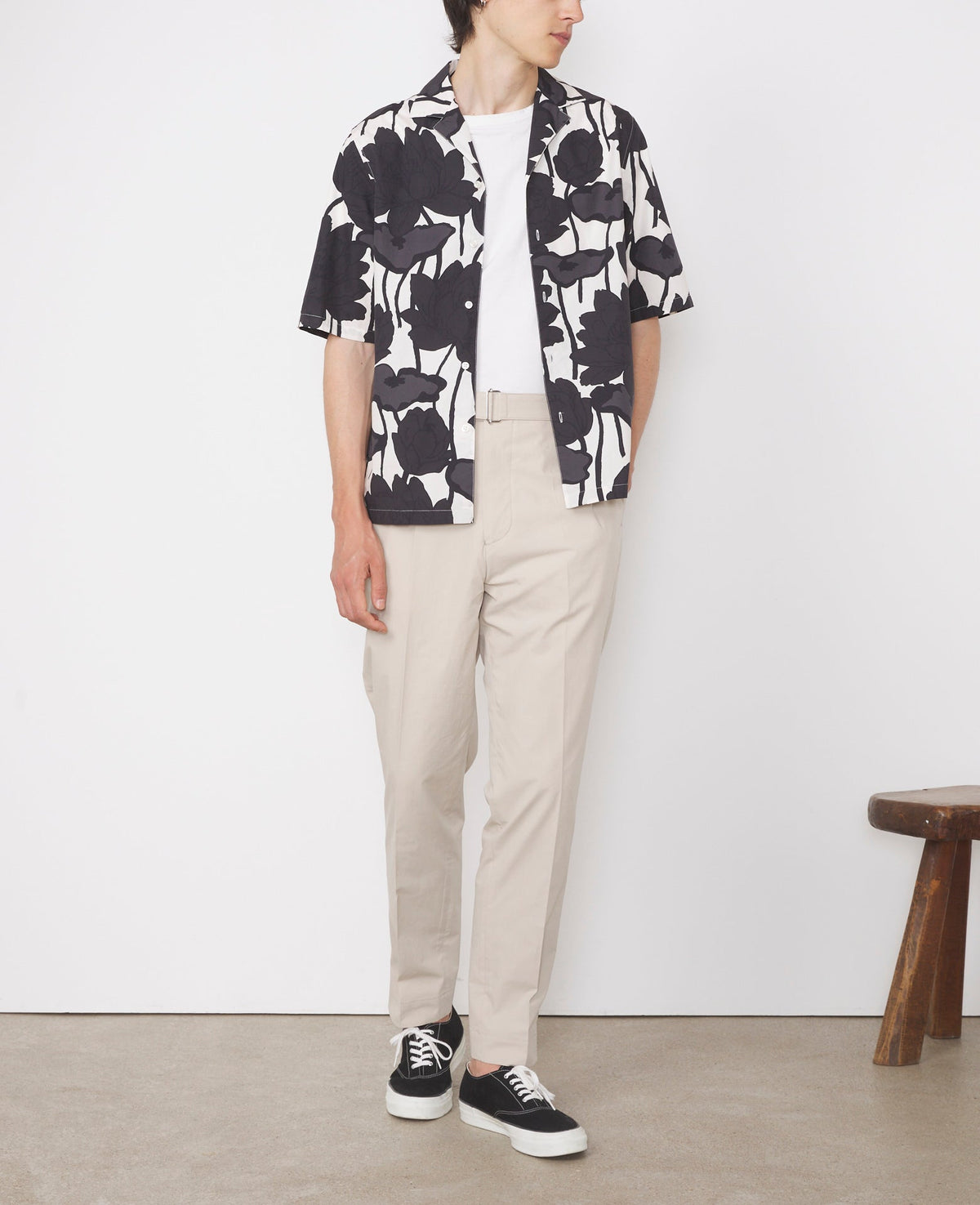 ECRU/BLACK/ASPHALT // Chemise Eren
