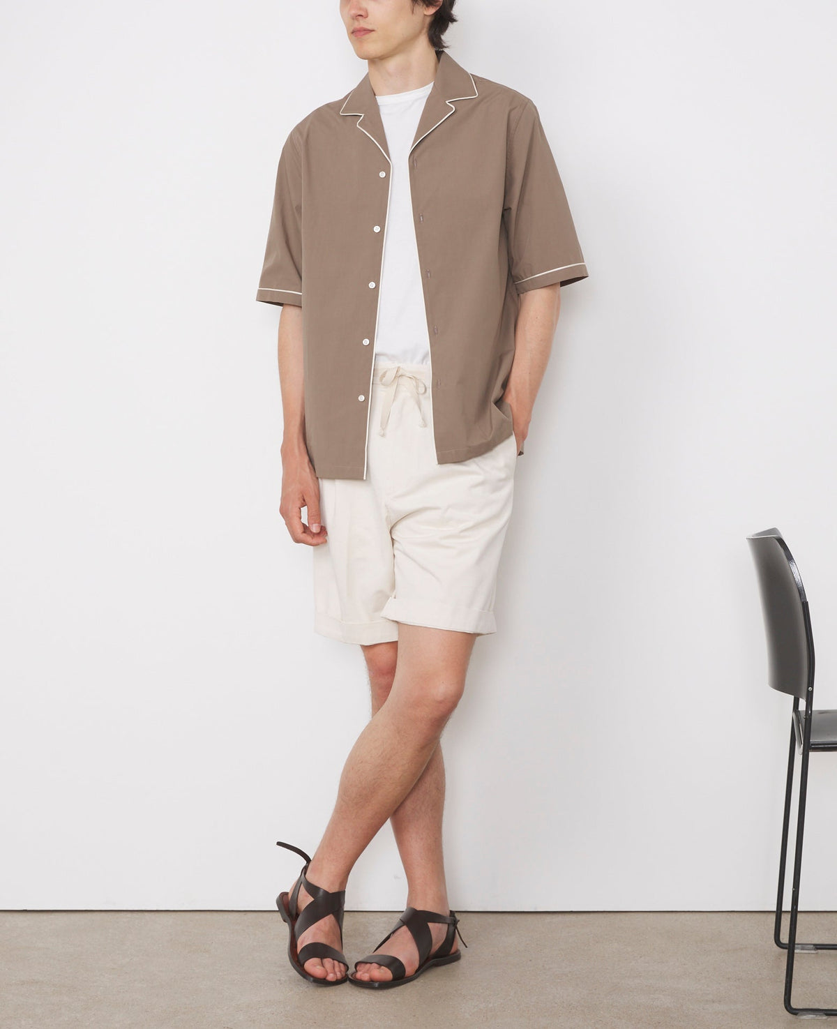 TAUPE/ECRU // Chemise Eren