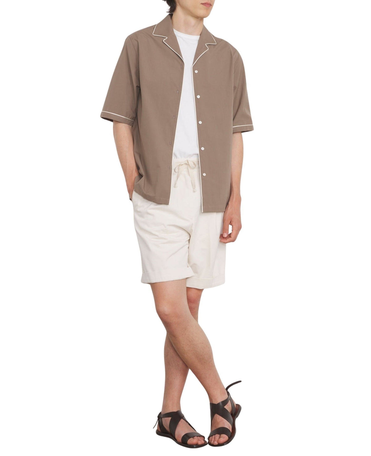 TAUPE/ECRU // Chemise Eren