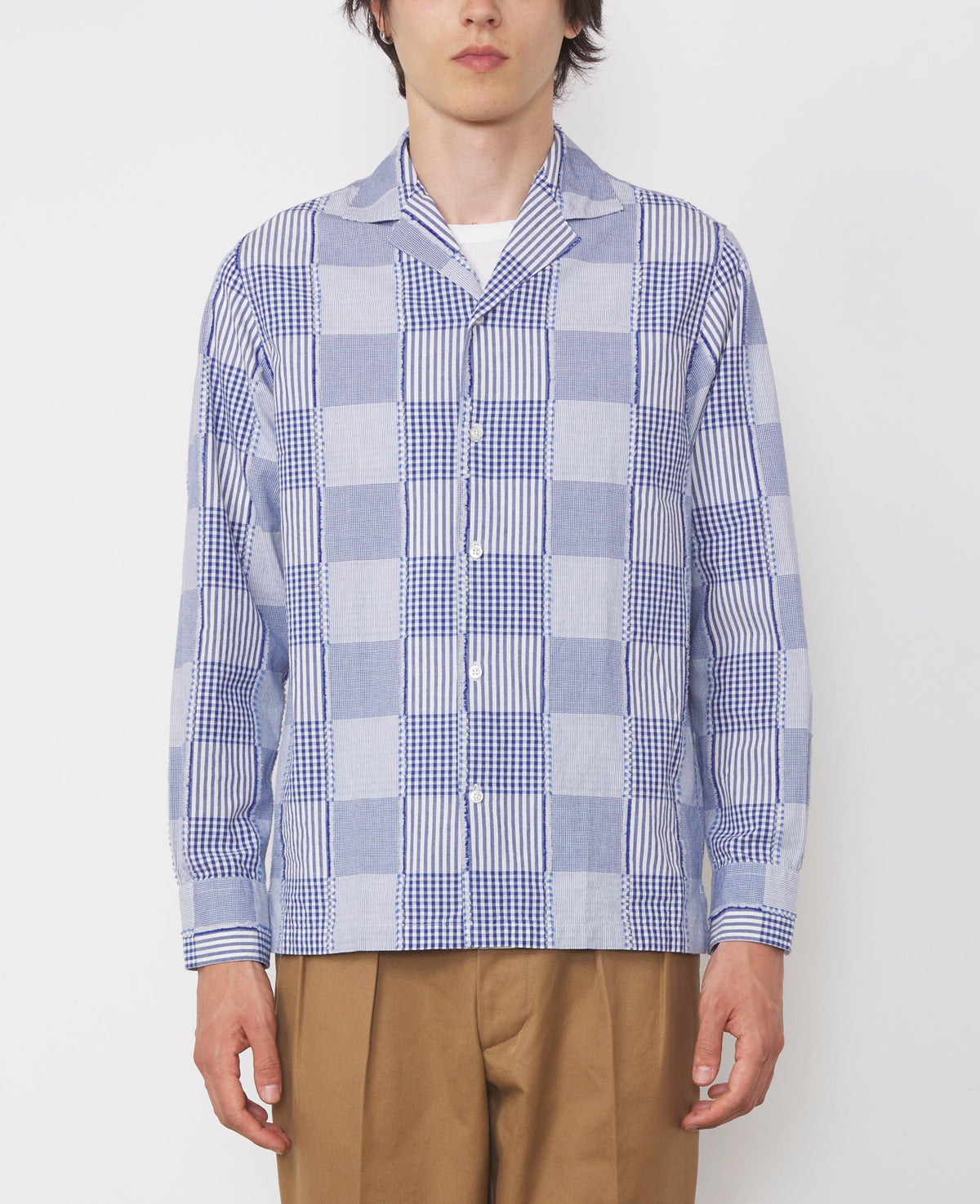 WHITE/BLUE // Chemise Eren