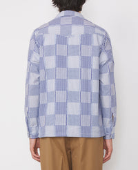 WHITE/BLUE // Chemise Eren