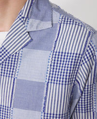 WHITE/BLUE // Chemise Eren