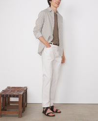 WHITE/TAUPE // Chemise Alex