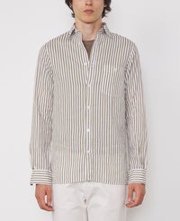 WHITE/TAUPE // Chemise Alex
