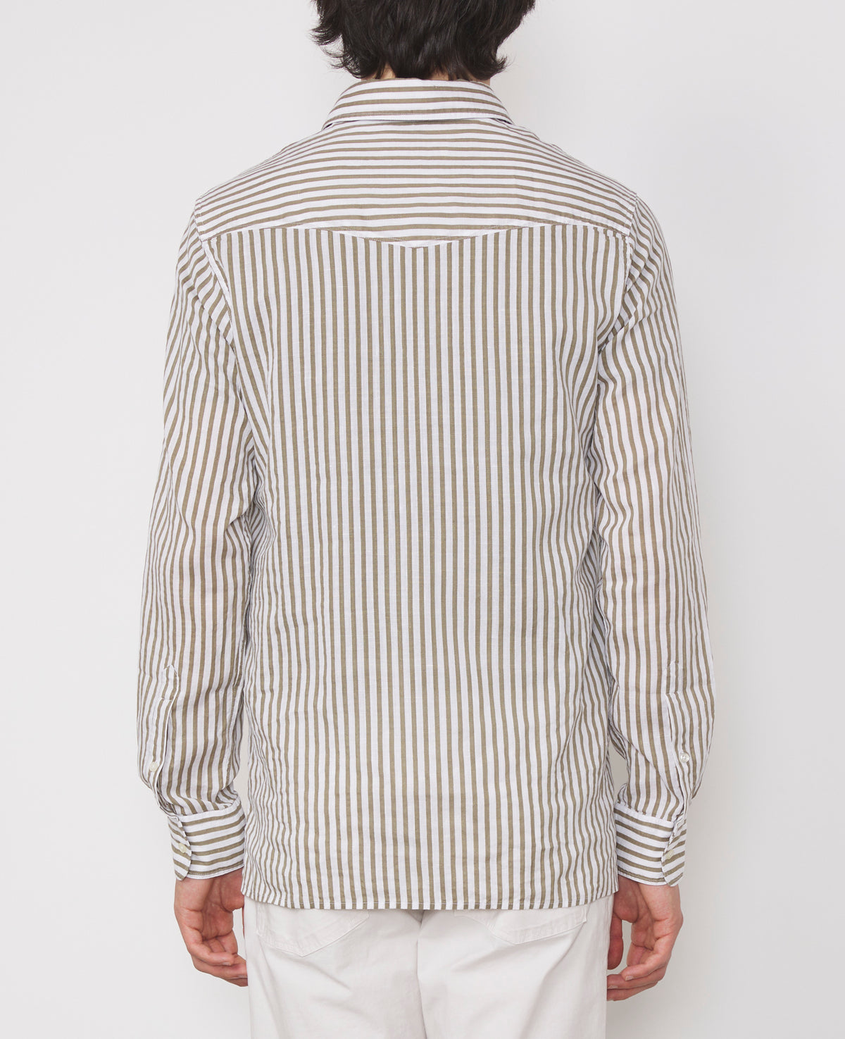 WHITE/TAUPE // Chemise Alex